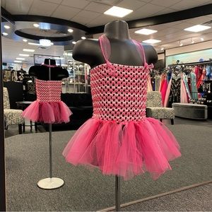 Girls Pink Tutu Dress Handmade